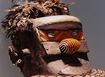 photo of African mask from the exhibit