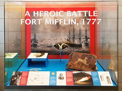 photo of Fort Mifflin battle exhibit