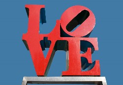 the LOVE statue in Philadelphia
