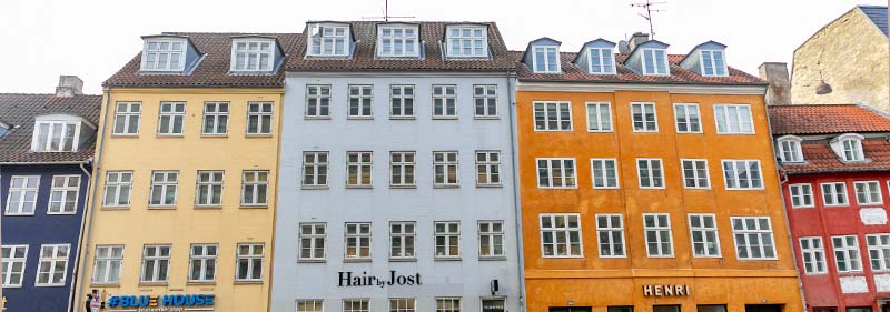 colorful buildings in Copenhagen